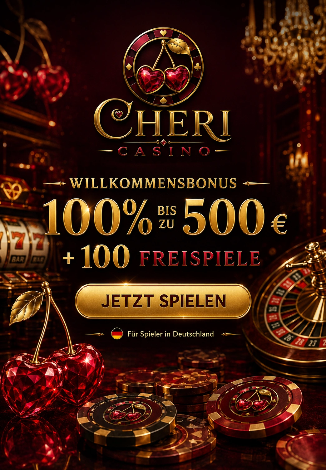 Cheri Casino Partner-Landingpage-Vorschau